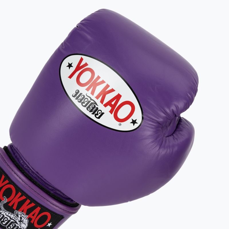 Mănuși de box pentru bărbați YOKKAO Matrix flash purple 5
