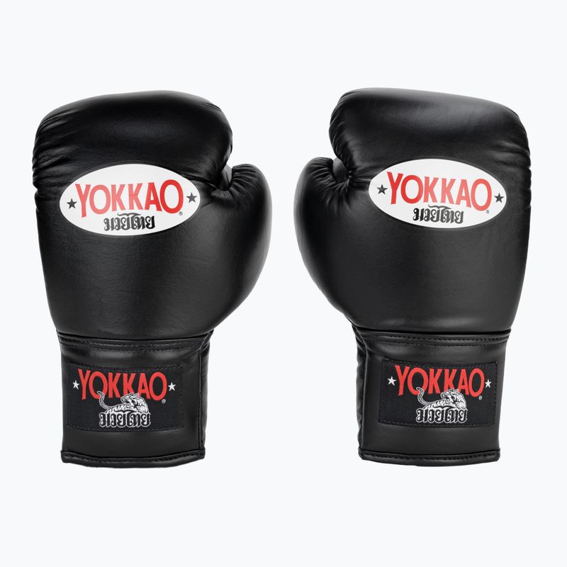 Mănuși de box pentru bărbați YOKKAO Matrix Lace Up black 2