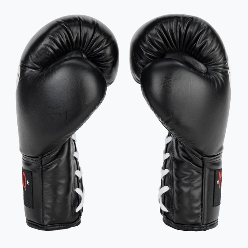 Mănuși de box pentru bărbați YOKKAO Matrix Lace Up black 4