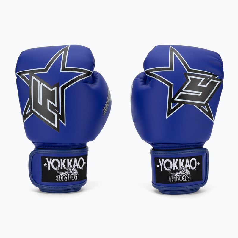 Mănuși de box YOKKAO Institution Boxing blue 2