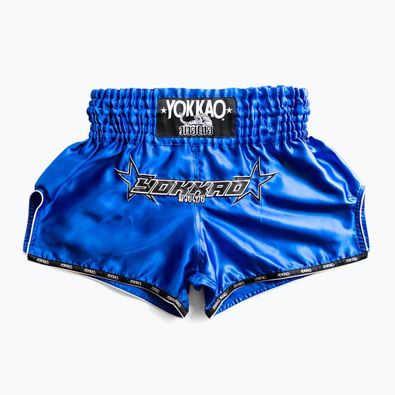 Pantaloni scurți de antrenament pentru bărbați YOKKAO Institution CarbonFit blue