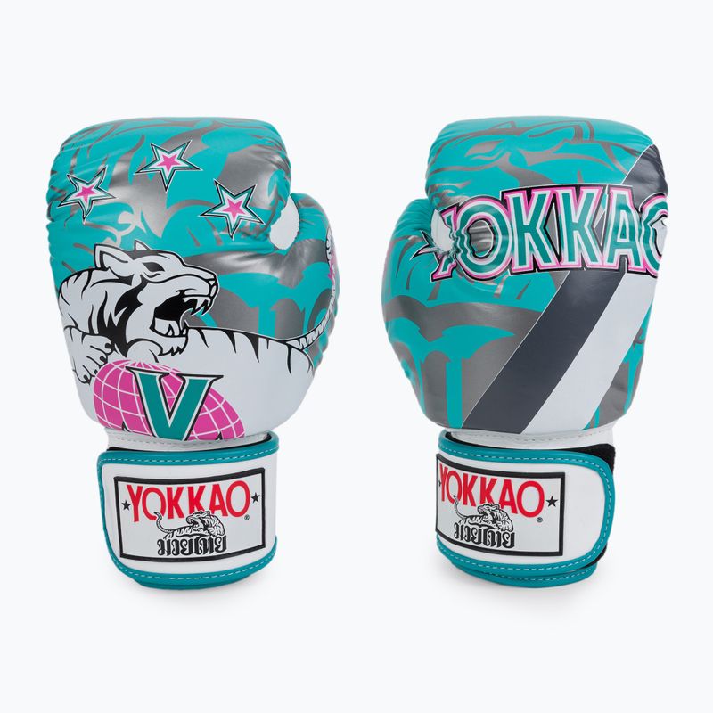 YOKKAO 90'S mănuși de box albastru BYGL-90-5