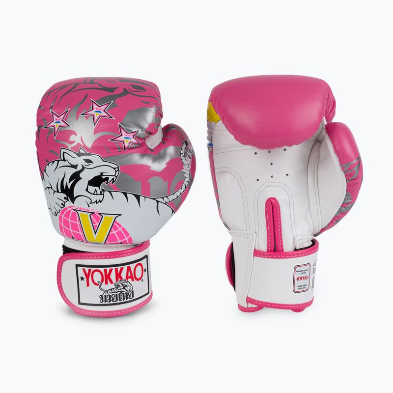 YOKKAO 90'S mănuși de box roz BYGL-90-8 3