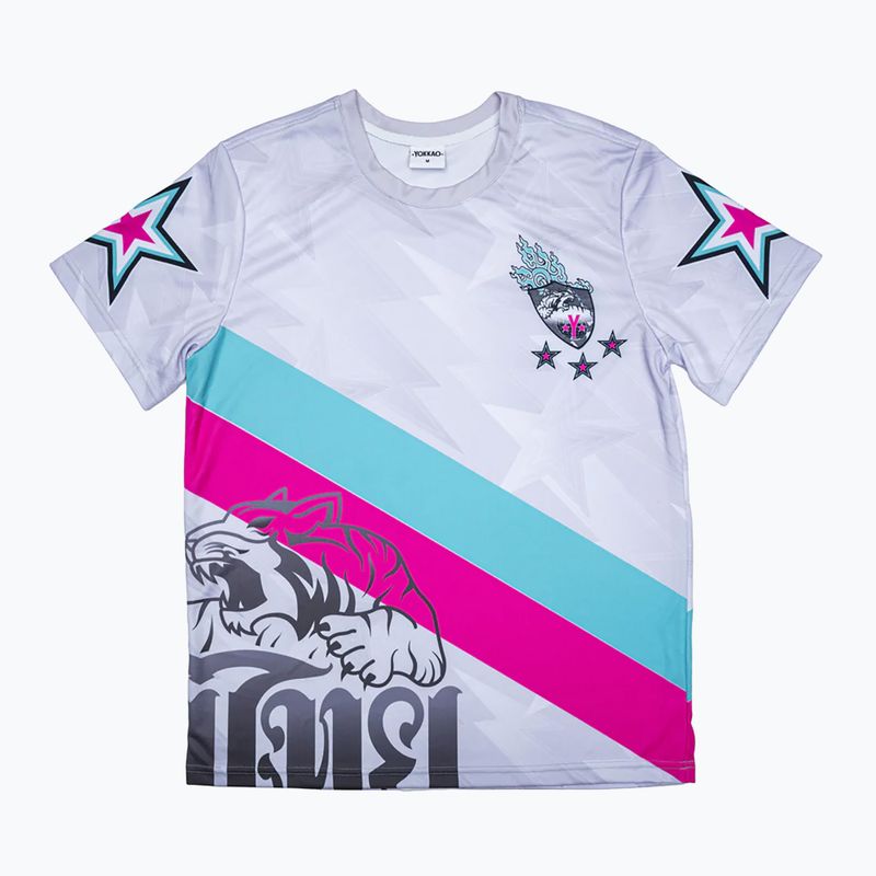 YOKKAO 90'S Workout T-shirt alb WTYS-NY-99