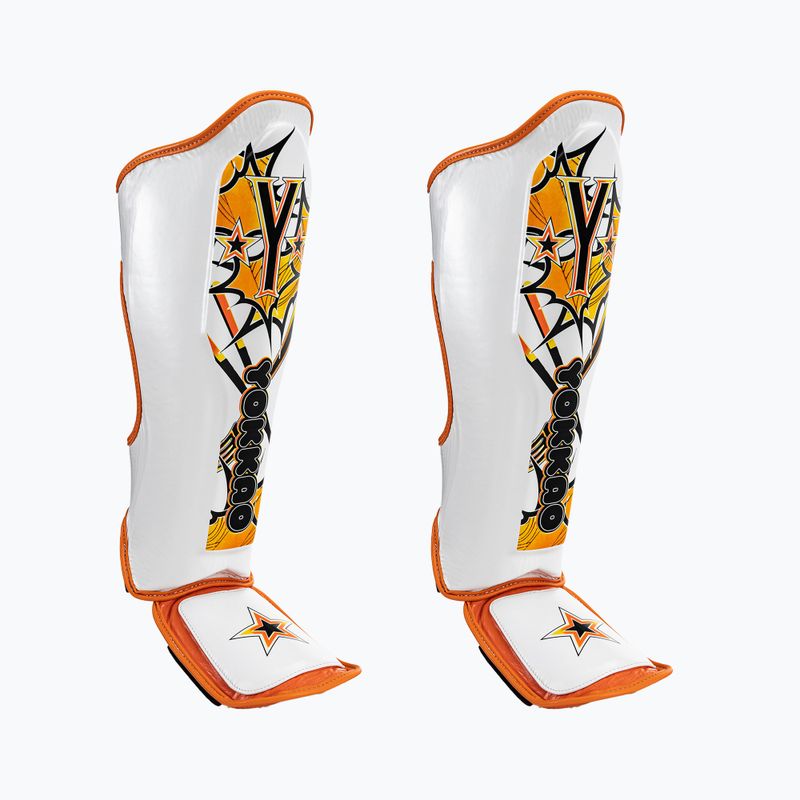 YOKKAO Pad Thai Pad Thai tibia protectori alb SYGL-69-4