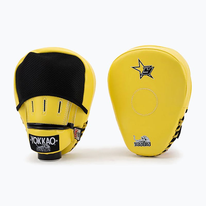 Labe de antrenament YOKKAO Institution Focus Mitts Close Finger yellow