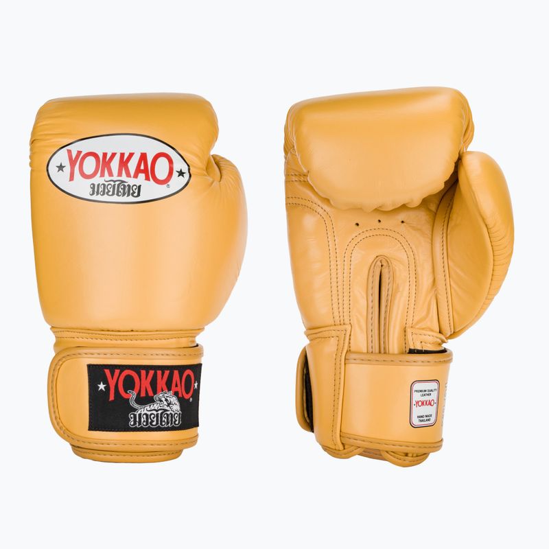 Mănuși de box pentru bărbați YOKKAO Matrix mango