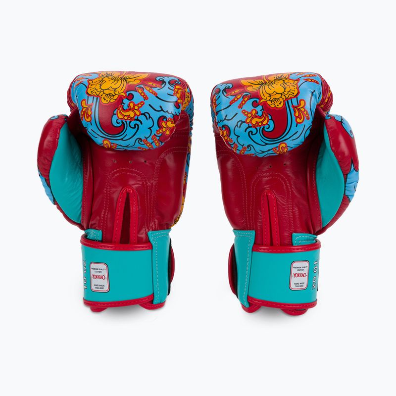 YOKKAO Hawaiian mănuși de box roșu FYGL-71-2 2