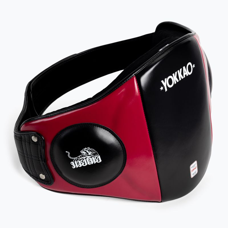 YOKKAO centura de antrenament abdominal de impact negru / roșu BYPL-18