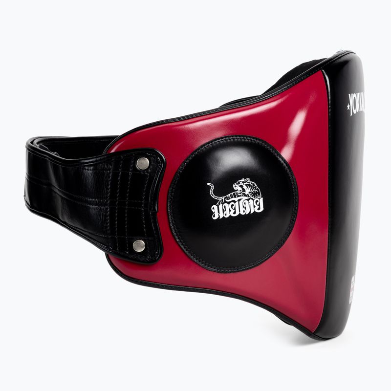 YOKKAO centura de antrenament abdominal de impact negru / roșu BYPL-18 2