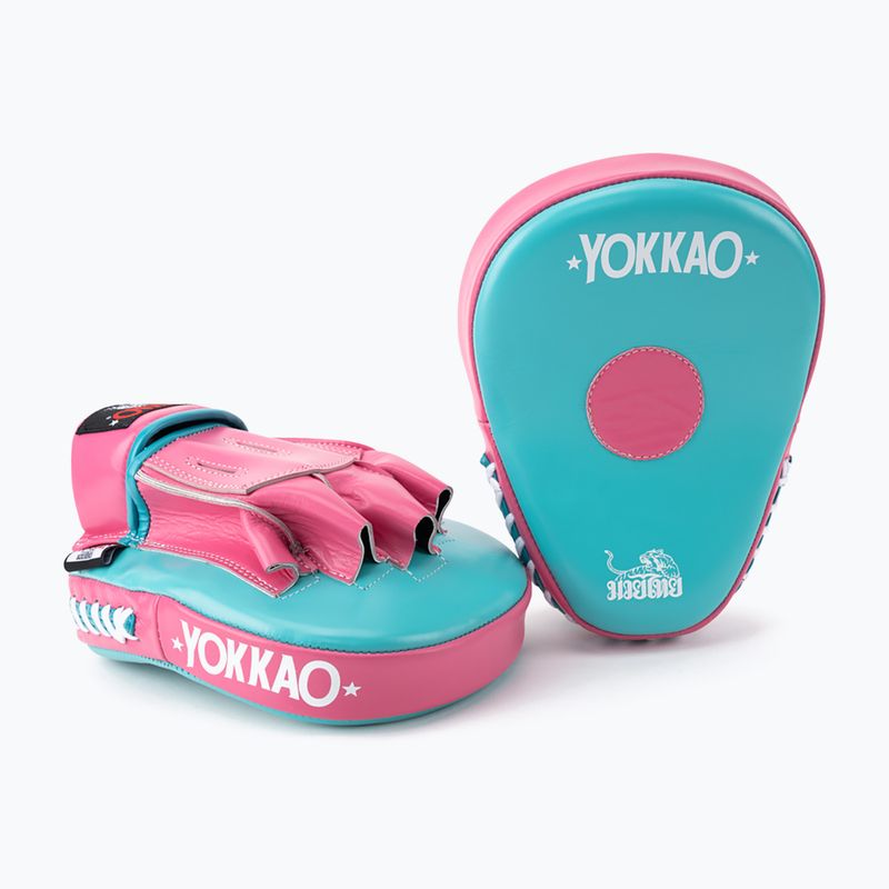 Labe de antrenament YOKKAO Focus Mitts hot pink/island 2