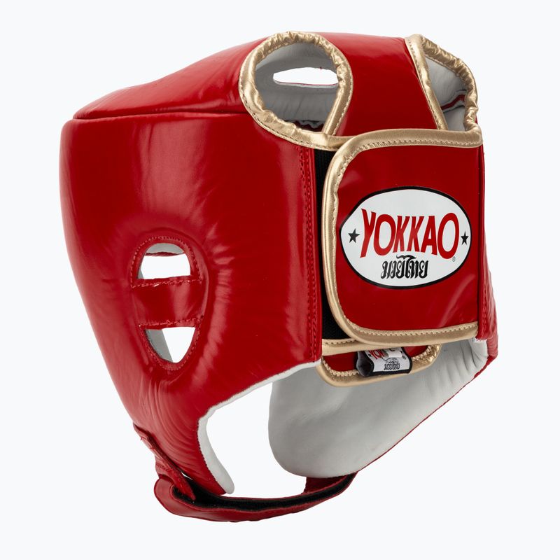 Cască de box YOKKAO Competition red 3