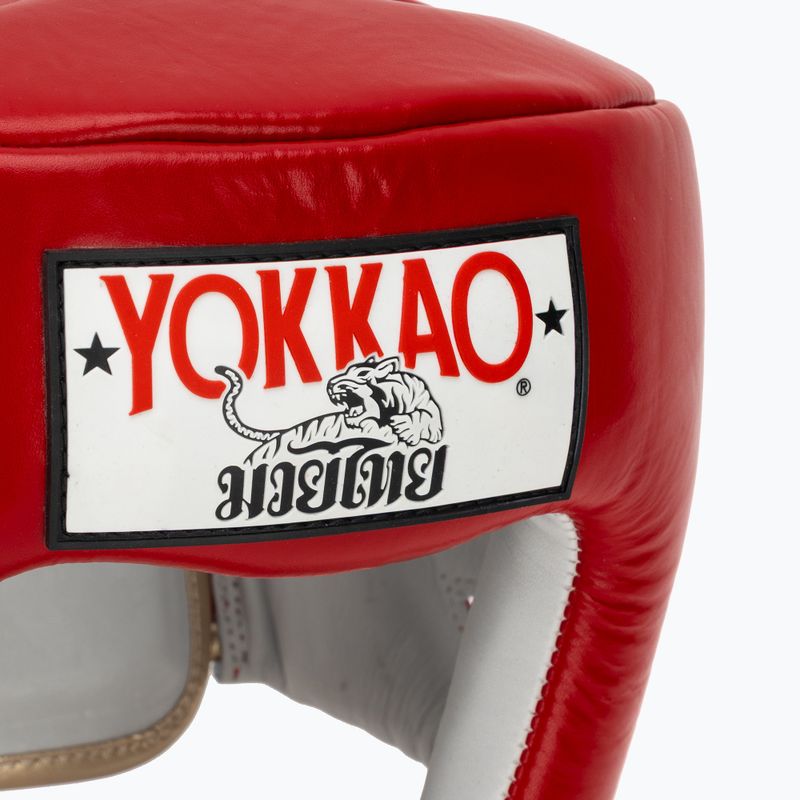 Cască de box YOKKAO Competition red 4