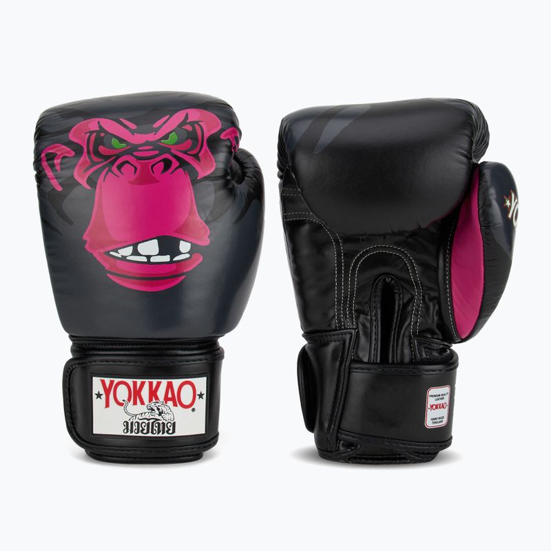 Mănuși de box pentru bărbați YOKKAO Primate black