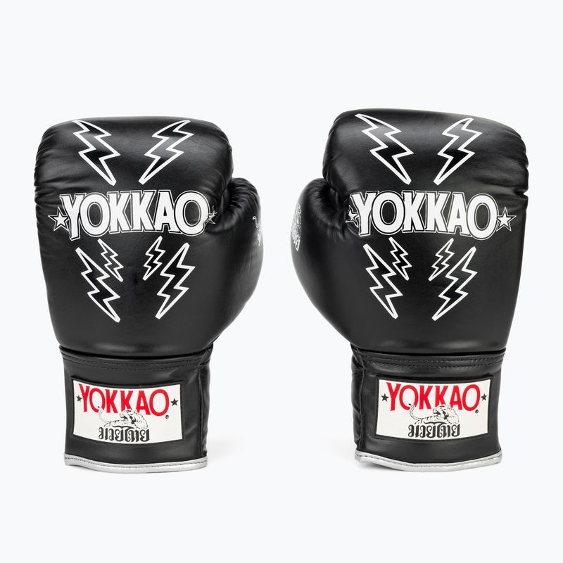 Mănuși de box pentru bărbați YOKKAO Stadium Lace Up black 2