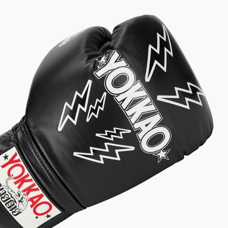 Mănuși de box pentru bărbați YOKKAO Stadium Lace Up black 5