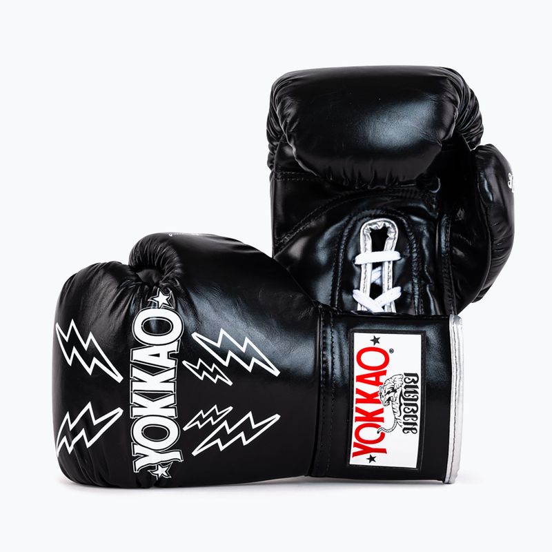 Mănuși de box pentru bărbați YOKKAO Stadium Lace Up black