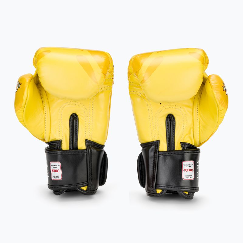 Mănuși de box pentru bărbați YOKKAO Primate yellow 3