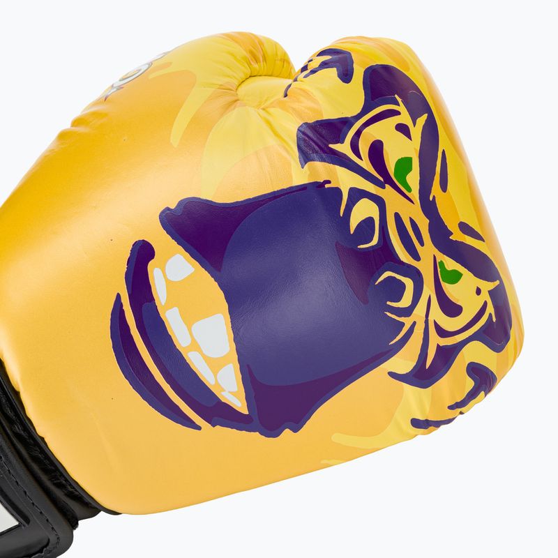 Mănuși de box pentru bărbați YOKKAO Primate yellow 5