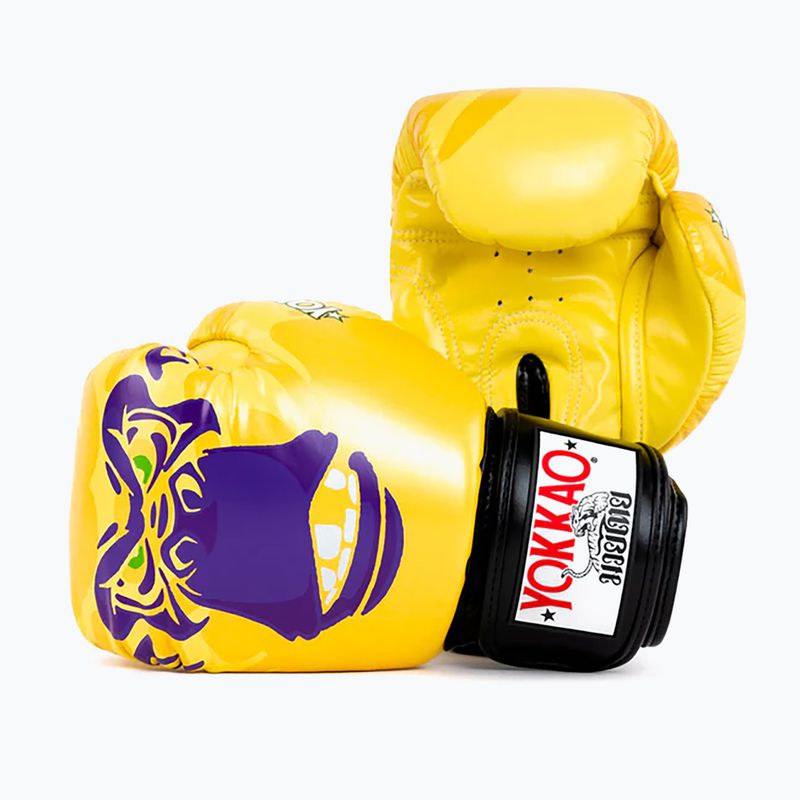 Mănuși de box pentru bărbați YOKKAO Primate yellow