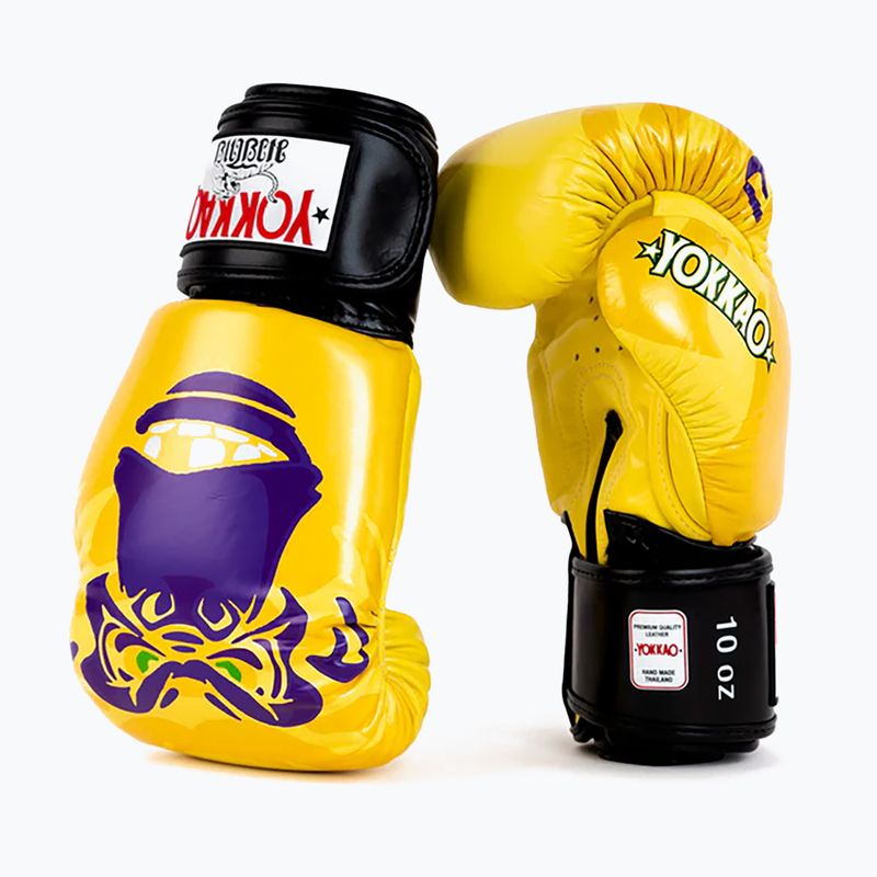 Mănuși de box pentru bărbați YOKKAO Primate yellow 2