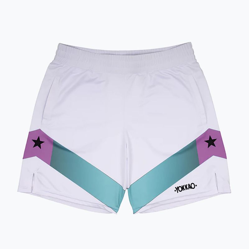 Pantaloni scurți de antrenament pentru bărbați YOKKAO Vert Workout white