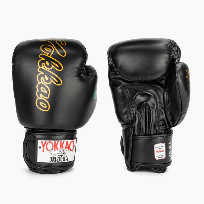 Mănuși de box pentru bărbați YOKKAO Wax black