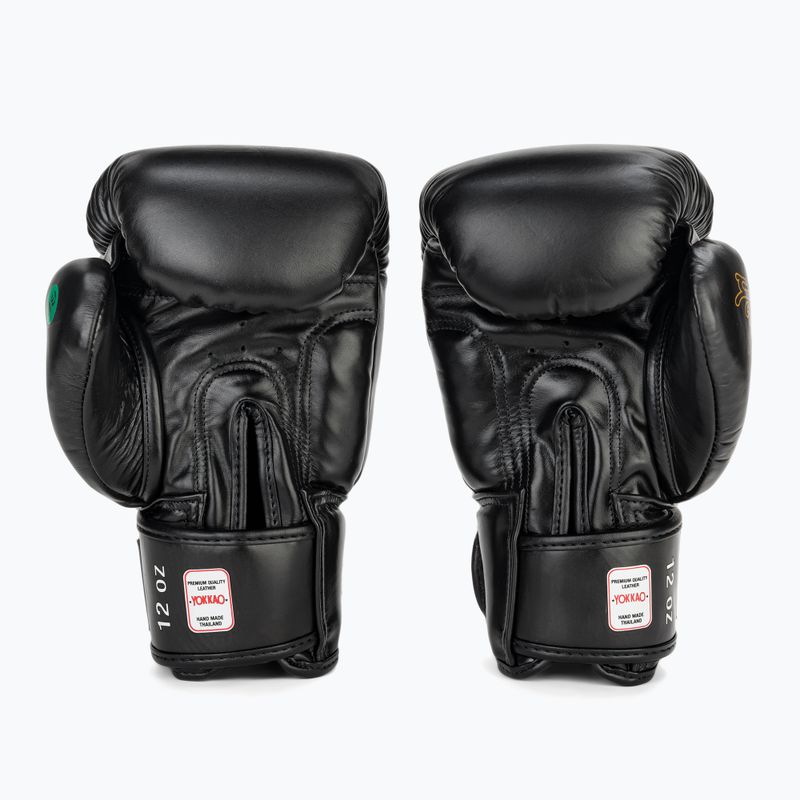 Mănuși de box pentru bărbați YOKKAO Wax black 3
