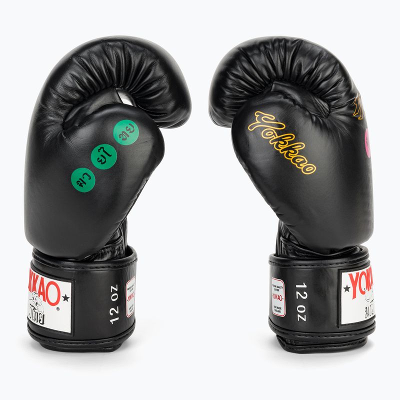 Mănuși de box pentru bărbați YOKKAO Wax black 4