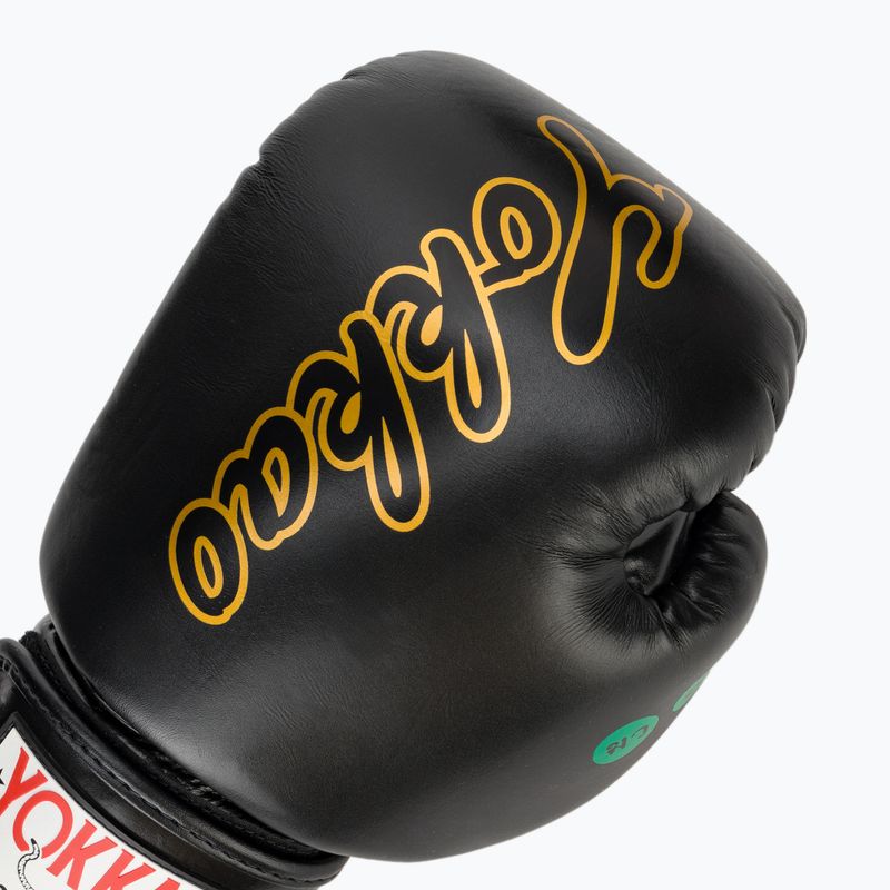 Mănuși de box pentru bărbați YOKKAO Wax black 5