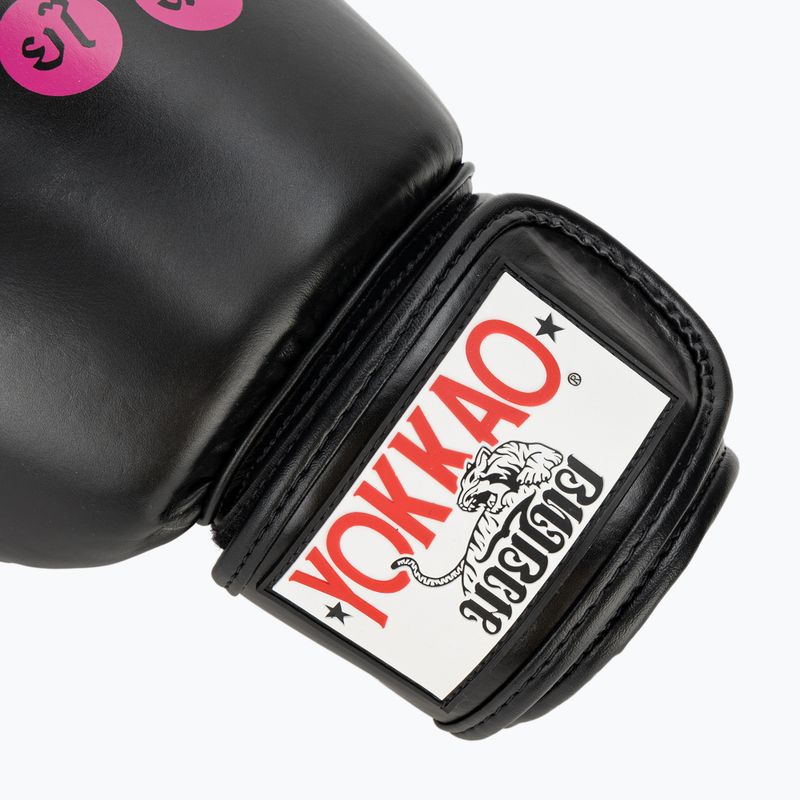 Mănuși de box pentru bărbați YOKKAO Wax black 7