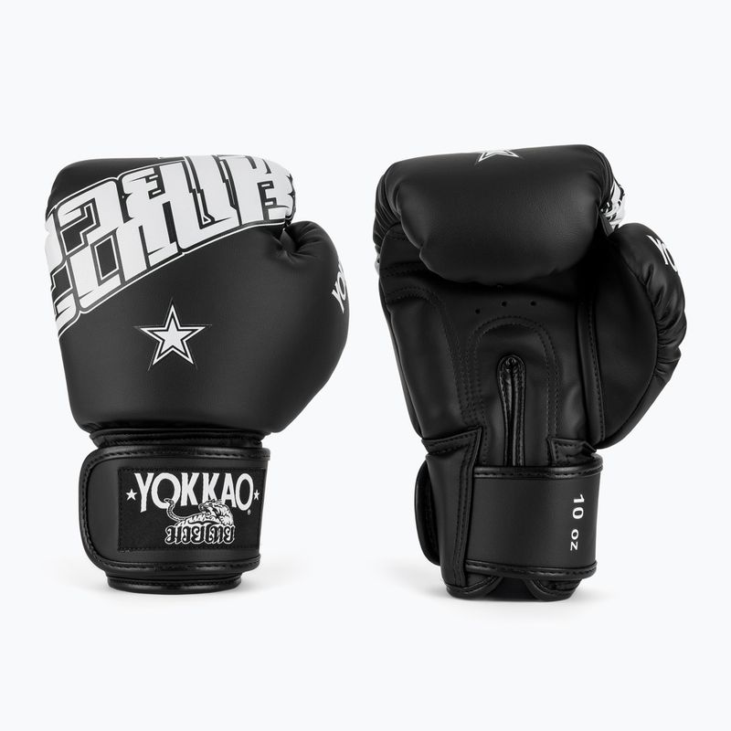 Mănuși de box YOKKAO Lettering Boxing black
