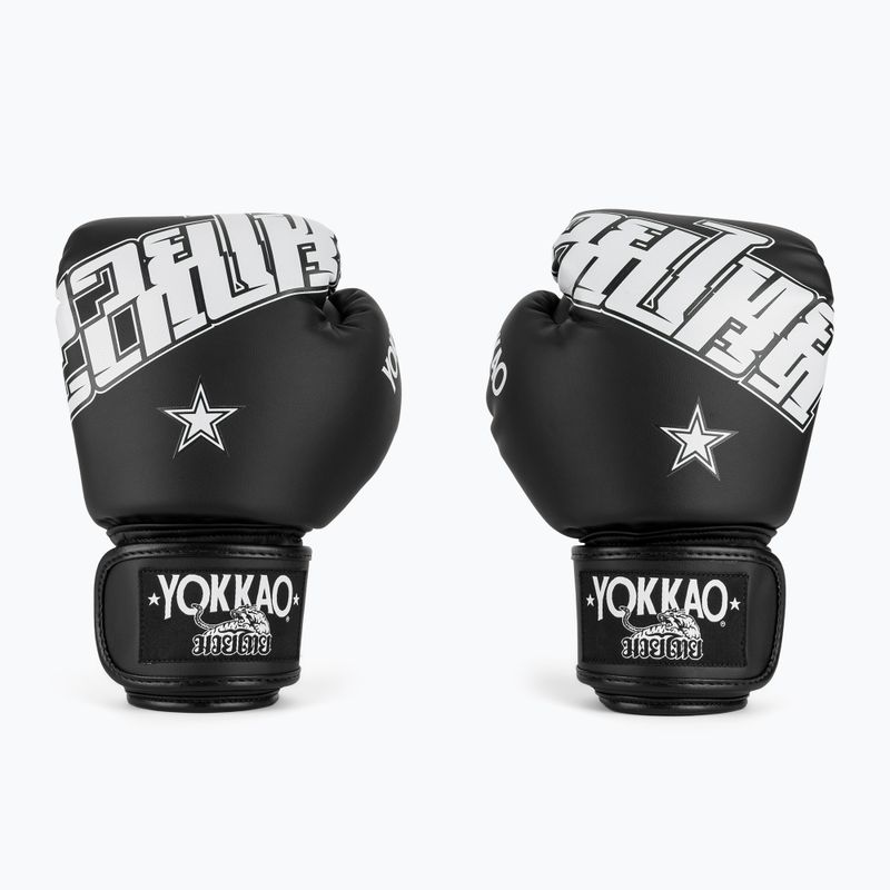 Mănuși de box YOKKAO Lettering Boxing black 2