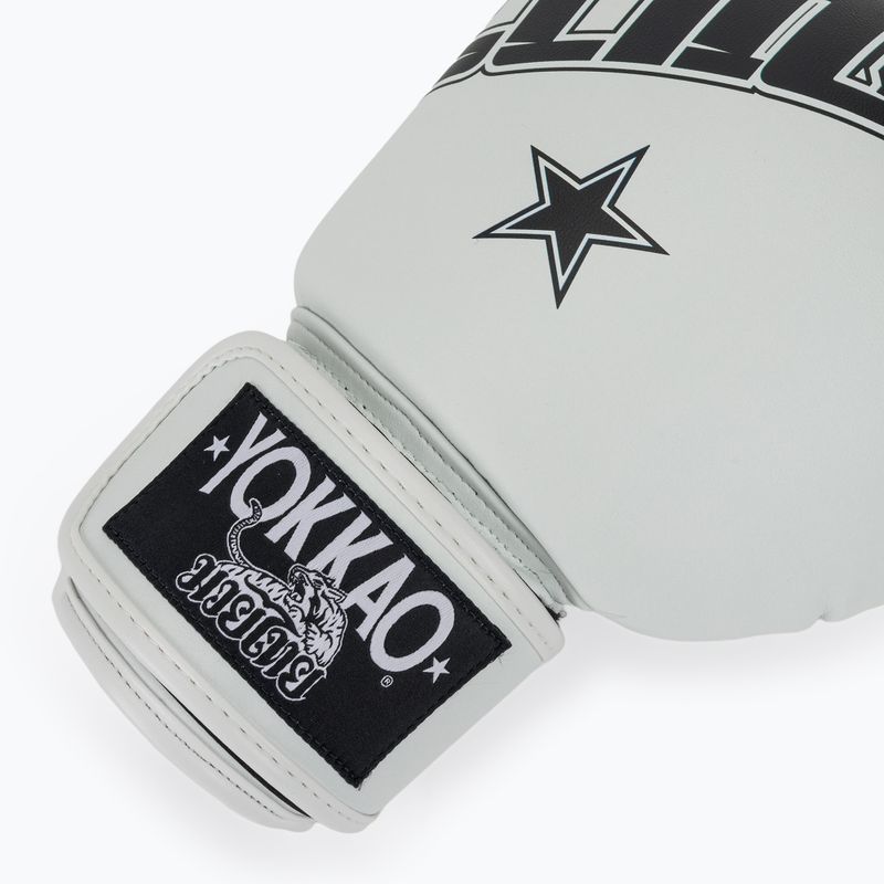 Mănuși de box YOKKAO Lettering Boxing white 6