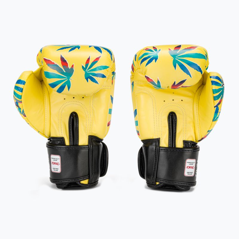 Mănuși de box pentru bărbați YOKKAO Wax yellow 3