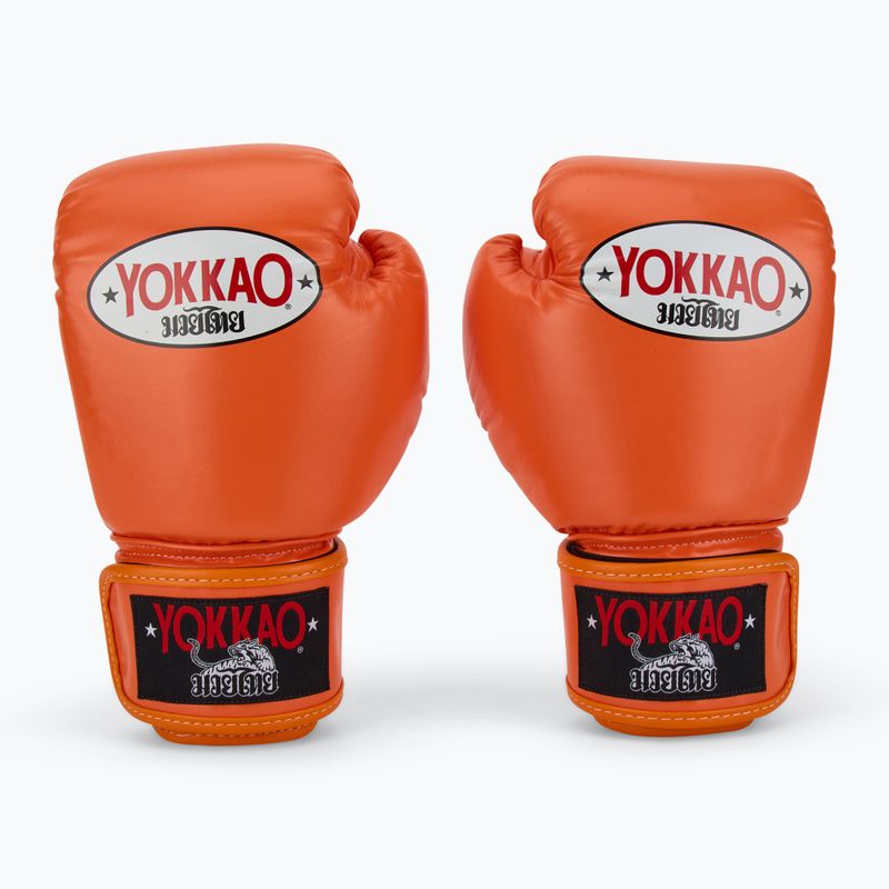 Mănuși de box pentru bărbați YOKKAO Matrix orange ibis 2