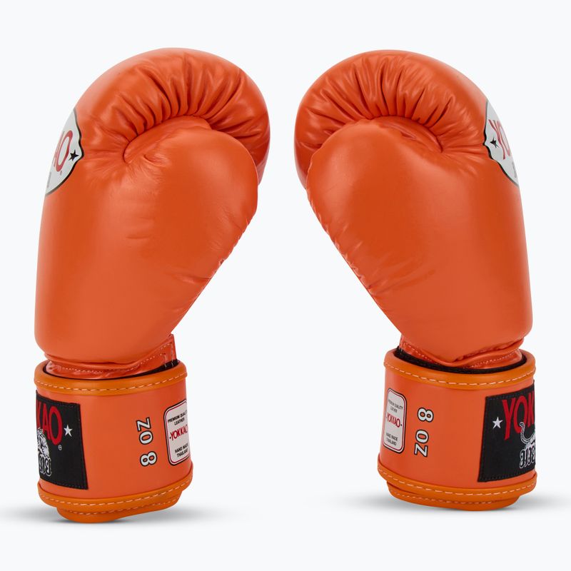 Mănuși de box pentru bărbați YOKKAO Matrix orange ibis 4