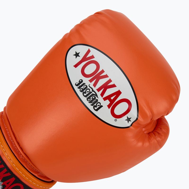 Mănuși de box pentru bărbați YOKKAO Matrix orange ibis 5