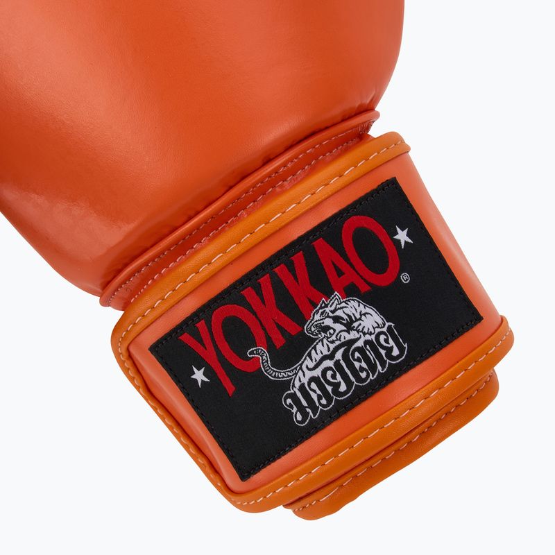 Mănuși de box pentru bărbați YOKKAO Matrix orange ibis 6