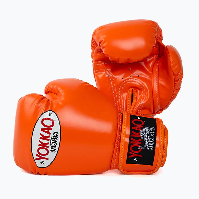 Mănuși de box pentru bărbați YOKKAO Matrix orange ibis 7