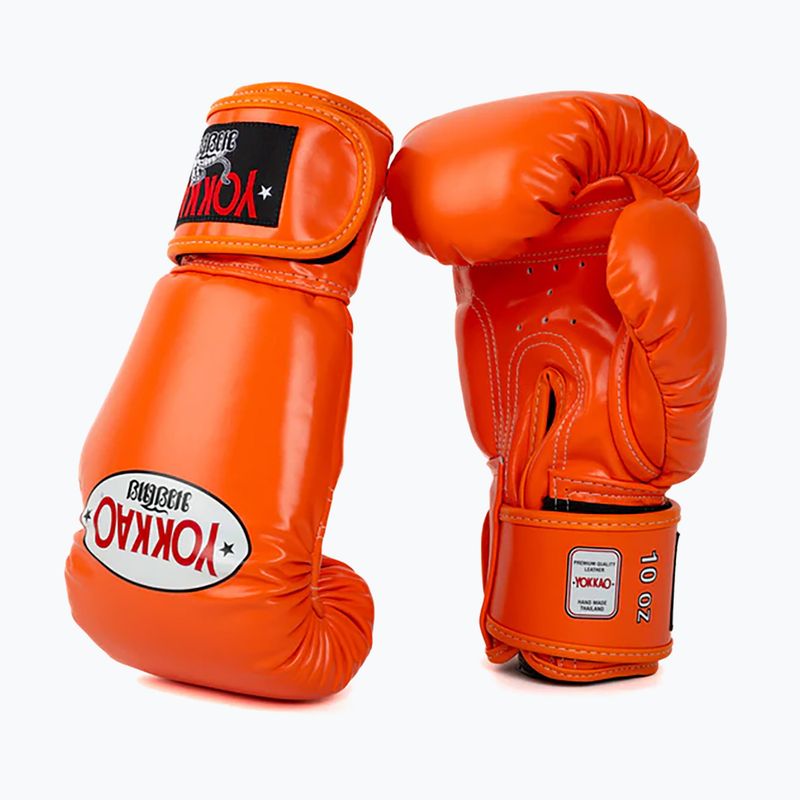Mănuși de box pentru bărbați YOKKAO Matrix orange ibis 8
