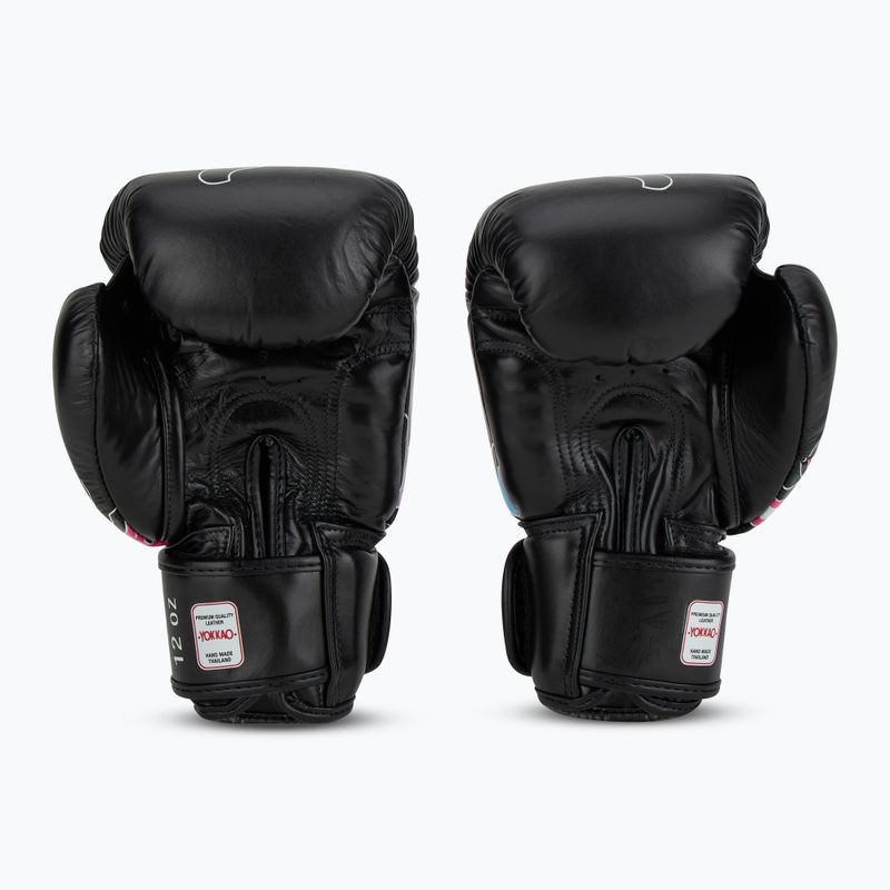 Mănuși de box pentru bărbați YOKKAO Flames black 3