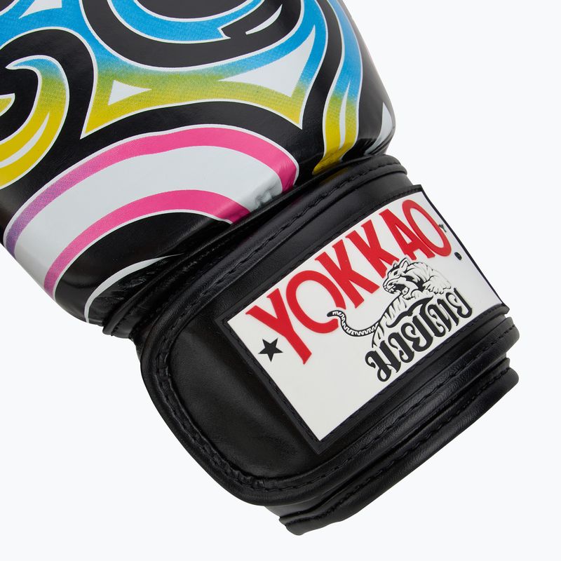 Mănuși de box pentru bărbați YOKKAO Flames black 6