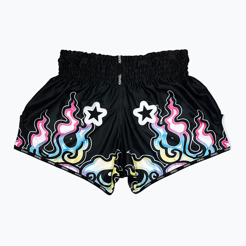 Pantaloni scurți de antrenament pentru bărbați YOKKAO Flames CarbonFit black 2