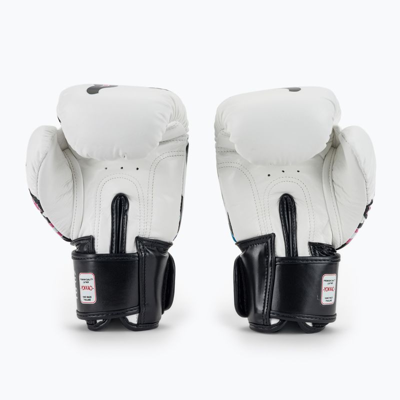 Mănuși de box pentru bărbați YOKKAO Flames white 3