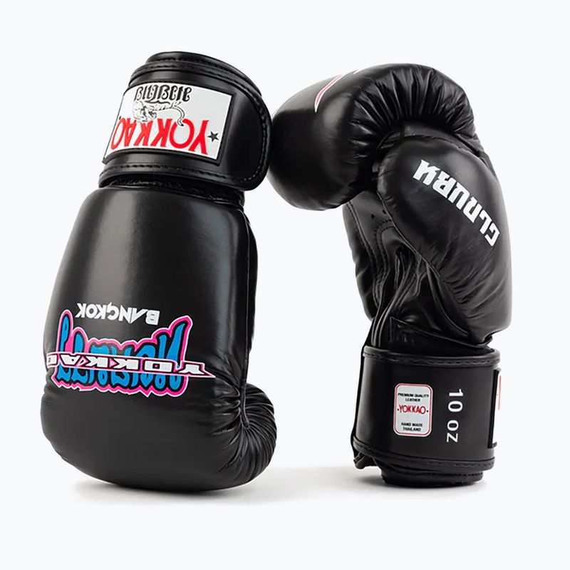 Mănuși de box pentru bărbați YOKKAO East Club black 8