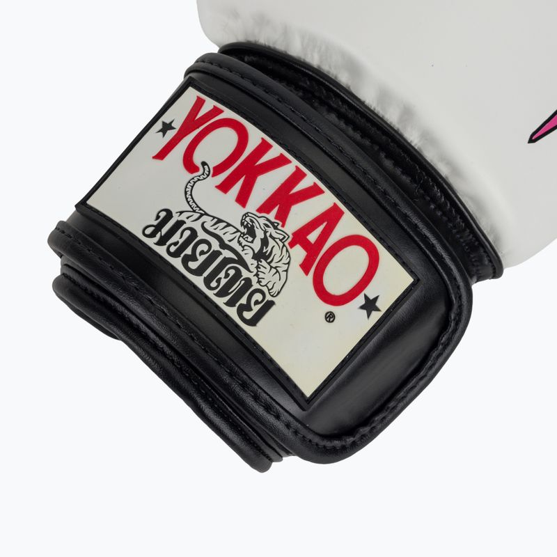 Mănuși de box pentru bărbați YOKKAO East Club white 6