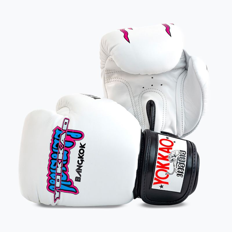 Mănuși de box pentru bărbați YOKKAO East Club white
