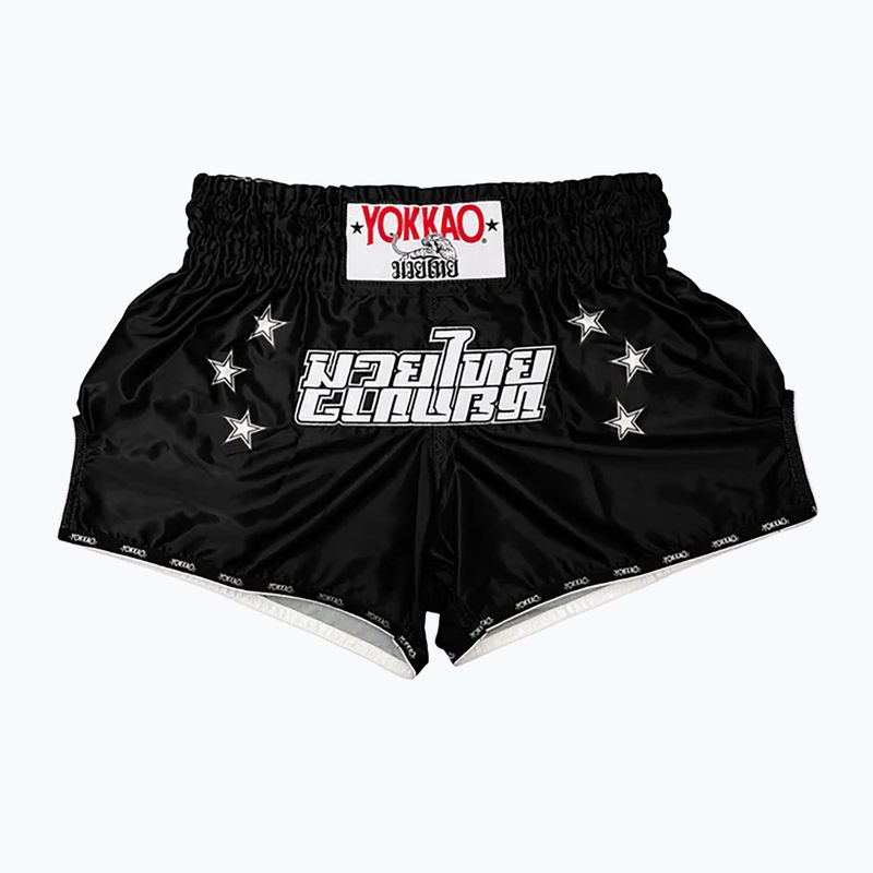 Pantaloni scurți de antrenament pentru bărbați YOKKAO Lettering Fight black