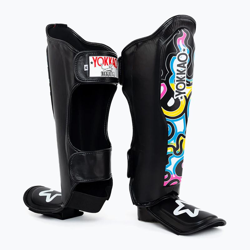 Apărători de tibie Yokkao Flames black 3